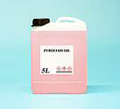 Canister of pyrolysis oil