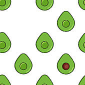 Avocado, conceptual illustration