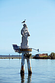 Statue der Madonna in der Lagune von Grado (Friaul-Julisch Venetien, Italien)