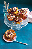Cherry muffins made with cashew nuts and date syrup