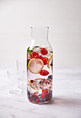 Infused berry mint water
