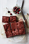 Cherry chocolate brownies