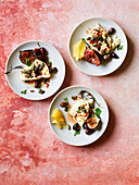Baked Feta with Black Olives, Figs and Chilli
