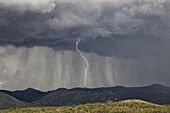 Lightning hitting doppler radar, Arizona, USA