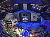 Interior of Orion capsule