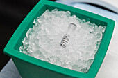 DNA library preparation reagent on ice