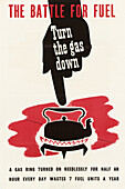 Turn the gas down, World War II poster
