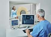 CT scan control room