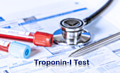 Troponin-I test, conceptual image