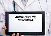 Acute hepatic porphyria, conceptual image