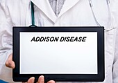 Addison disease, conceptual image