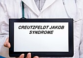 Creutzfeldt Jakob syndrome, conceptual image