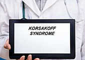 Korsakoff syndrome, conceptual image