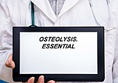 Osteolysis, conceptual image