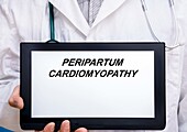 Peripartum cardiomyopathy, conceptual image