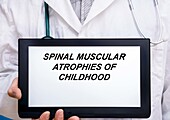 Spinal muscular atrophies of childhood, conceptual image