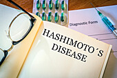 Hashimoto disease, conceptual image