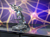 Optical light microscopes, illustration