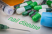 Nail disease, conceptual image