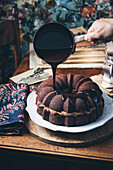 Chocolate coffee bundt cake