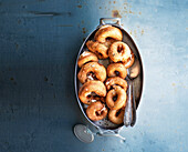 Ciambelline - yeast pastry filled with pecorino cheese