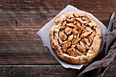 Galette with apples