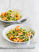 Gremolata shrimp pasta