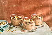 Tiramisu in a glass bowl