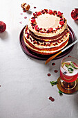 Naked cake with Turkish sweets