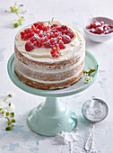 Naked Cake with Mixed Red Berries