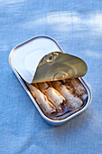 Pickled sardines in a tin