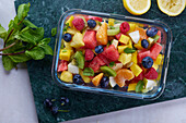 Fruit salad for a picnic