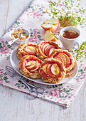 Sweet apple brioche tartlets