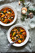 Chickpea and potato tajine