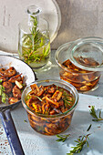 Pickled mushrooms