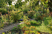 Naturnaher Garten im Herbst