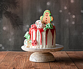 Christmas Dripping Cake