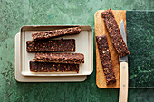 Quick oat and cocoa bars