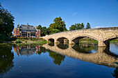 Abbey Park Bridge over River Soar, Leicester, Leicestershire, England, Vereinigtes Königreich, Europa