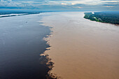 Confluence of the Rio Negro and the Amazon, Manaus, Amazonas state, Brazil, South America