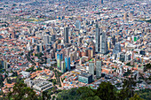 View over Bogota from Monserrate, Colombia, South America
