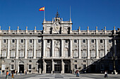 Facade of the Palacio Real (Royal Palace), Madrid, Spain, Europe