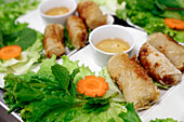 Asian cuisine, authentic Vietnamese Spring Rolls (Nem Ran Hay Cha Gio), Haute-Savoie, France, Europe