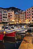 Der alte Hafen, Camogli, Rivera di Levante, Bezirk Genua, Ligurien, Italien, Europa