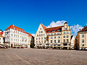 Raekoja plats, Altstädter Marktplatz, UNESCO-Weltkulturerbe, Tallinn, Estland, Europa