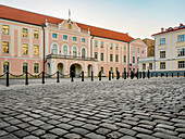 Das Parlament von Estland, Schloss Toompea, Altstadt, Tallinn, Estland, Europa