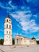 Kathedrale Basilika St. Stanislaus und St. Ladislaus und Glockenturm, Altstadt, UNESCO-Weltkulturerbe, Vilnius, Litauen, Europa