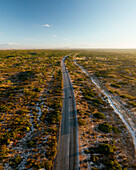 Aerial view of road, Western Cape, South Africa, Africa