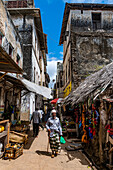 Kleine Gassen, Stadt Lamu, UNESCO-Welterbe, Insel Lamu, Kenia, Ostafrika, Afrika