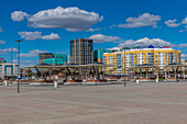 Isatay- und Makhambet-Platz, Atyrau, Kaspisches Meer, Kasachstan, Zentralasien, Asien
